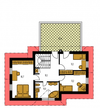 Floor plan of second floor - PREMIUM 231